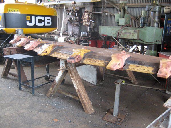 welding a big piece of metal