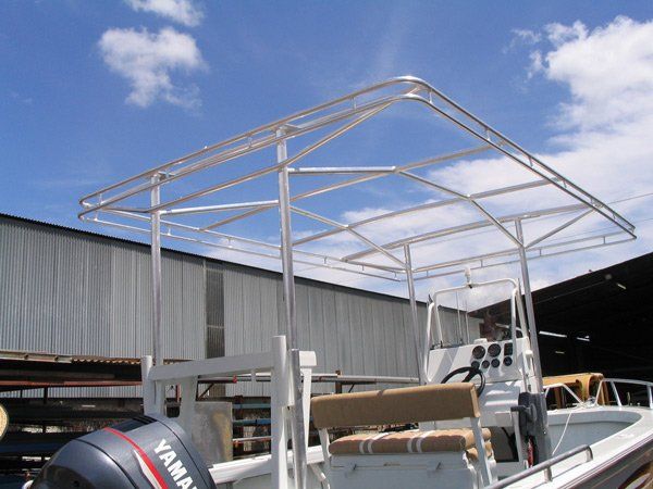 metal framing for a boat