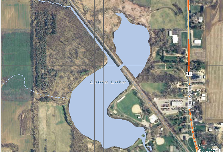 aerial photo of Lake Leota