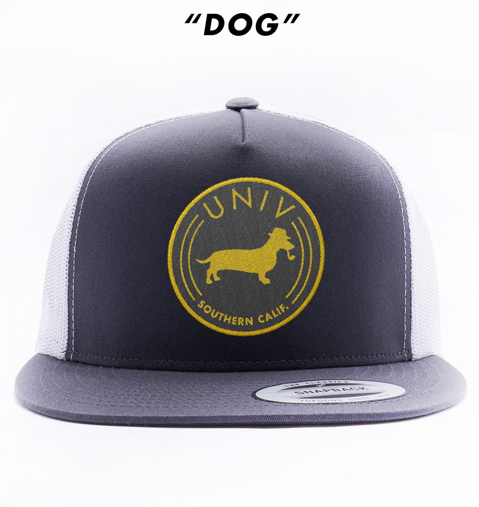 A hat that says