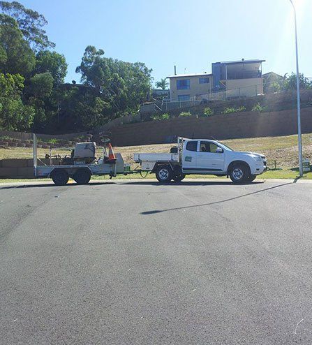 Gardener parked vehicle — About Us in Gladstone, QLD