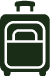 Large storage space for luggage suitcase icon