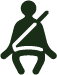 Seat belt seat-belted coaches