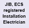 JIB, ECS registered Installation Electrician logo