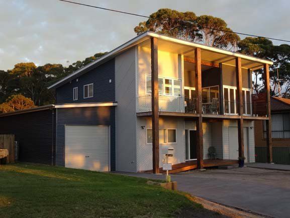 Front view of the renovated house