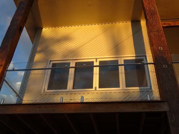 Front view of the renovated house