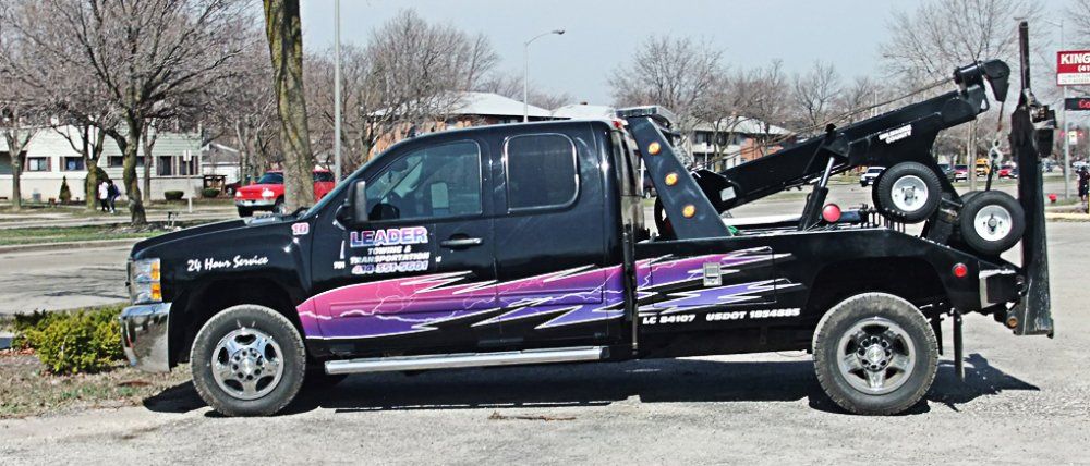 red tow truck