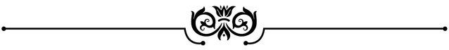 A decorative horizontal line with a floral design in the center.