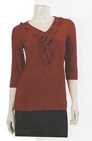 red blouse