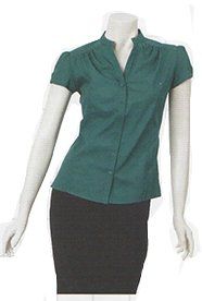 green blouse