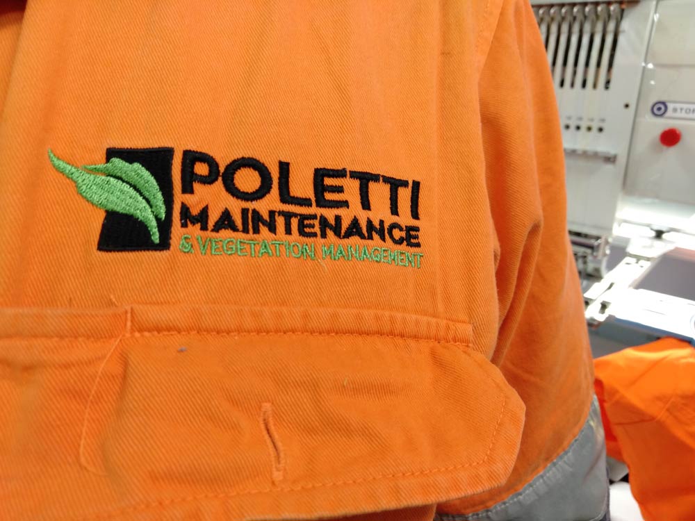 orange shirt logo embroidery