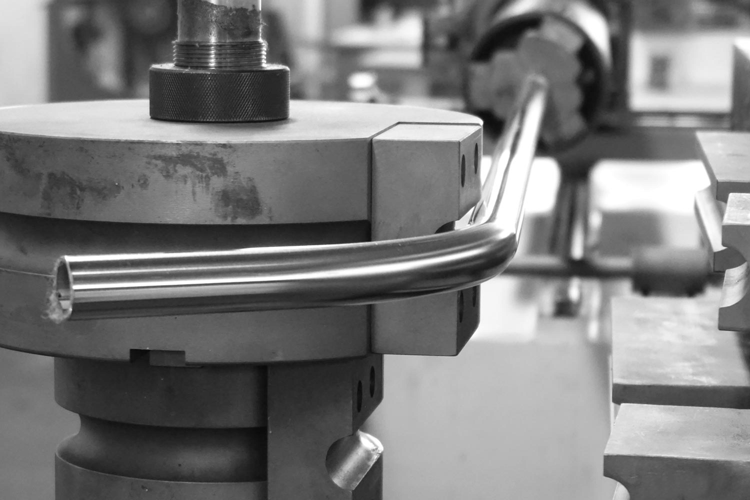 Tube being Bent — Merrillville, IN — Northwest Indiana Fabrication LLC