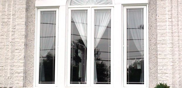 four clean white windows