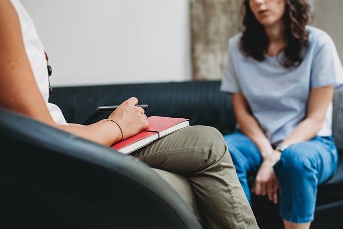 Stressed Lady on Counselling — Park Ridge, IL — Athans and Associates