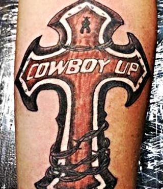 cowboy up tattoo cowboy up tattoo