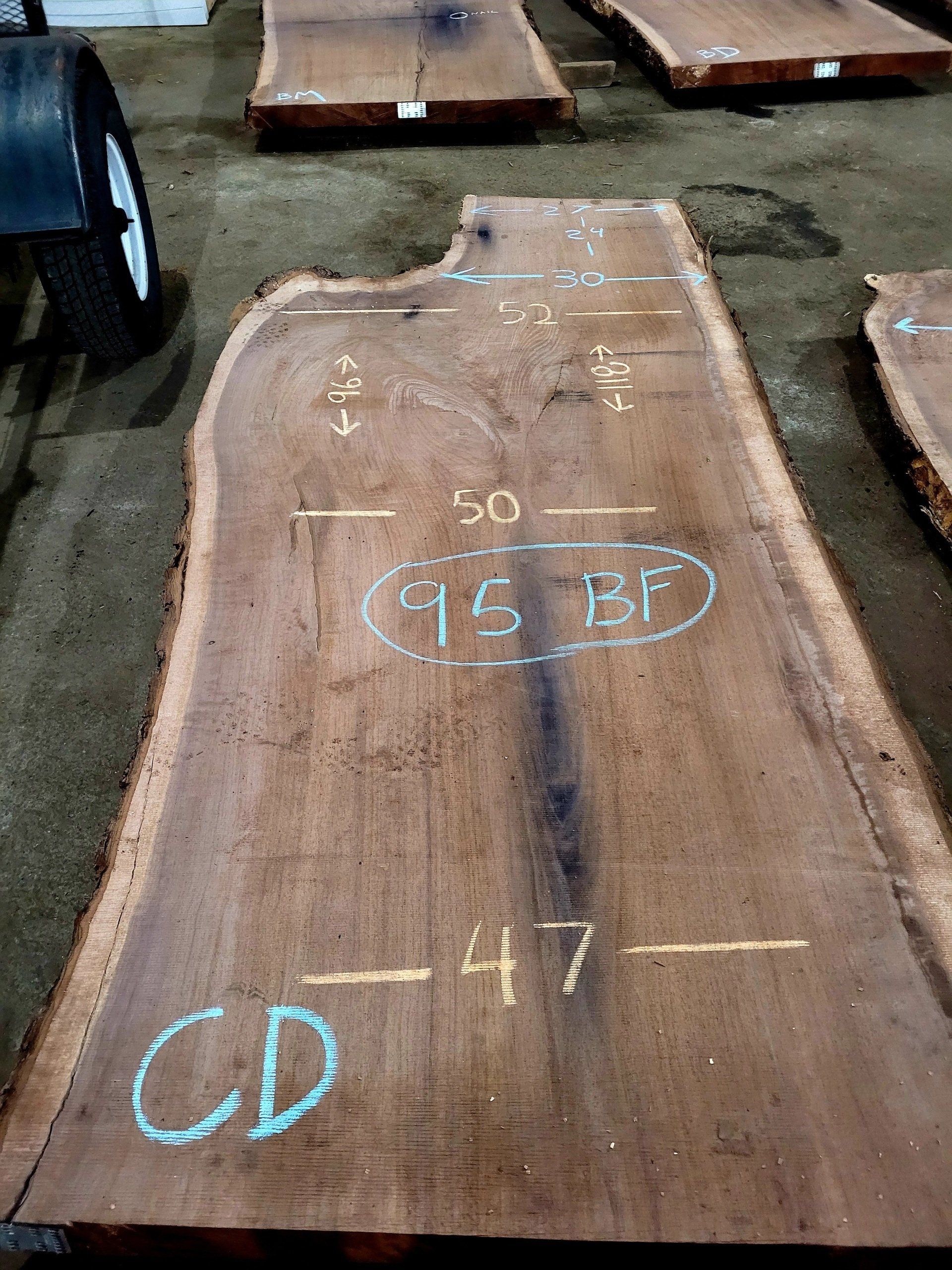 black walnut slabs