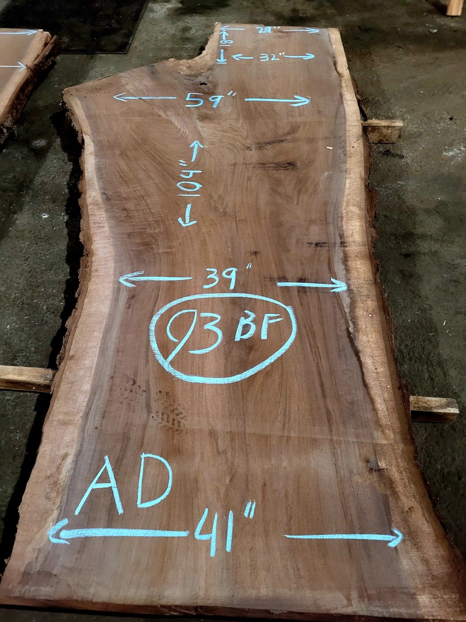 black walnut slabs