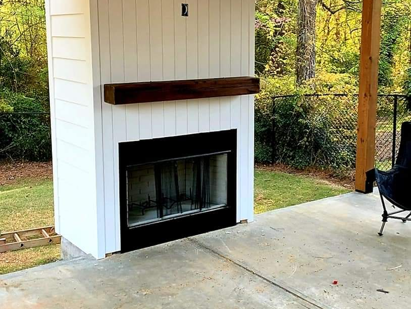 Heart Pine Mantel