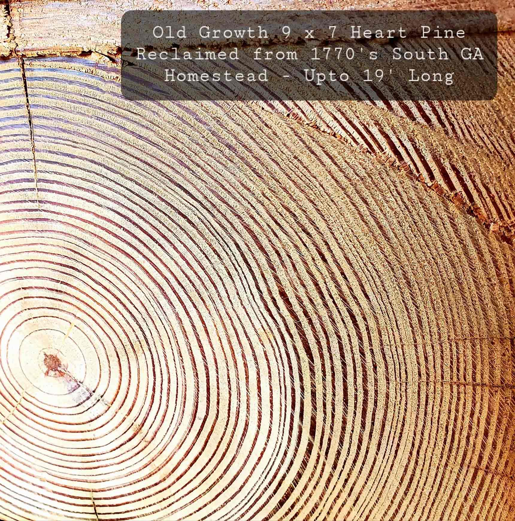 Hand Hewn Heart Pine