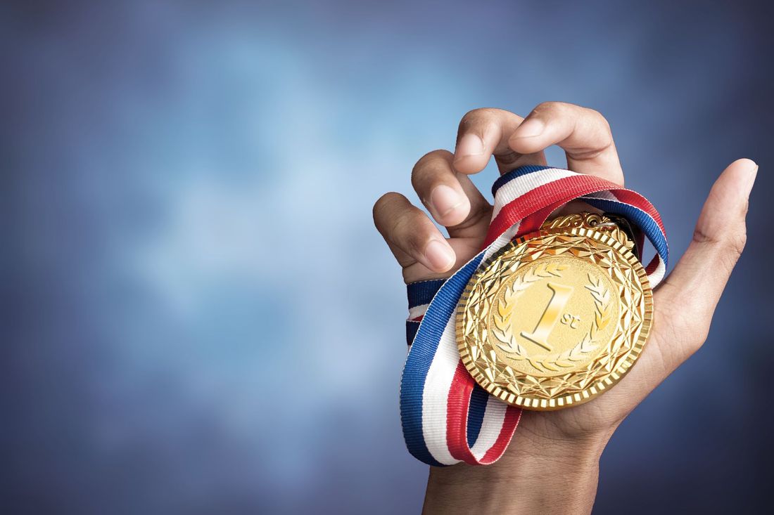 medaglia d'oro per primo premio