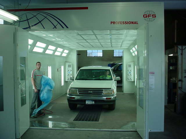 Auto Paint Booth Interior