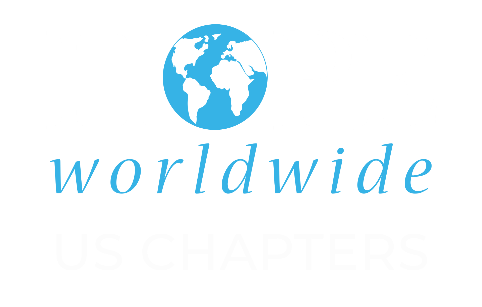 Blue globe logo above the word “worldwide” in light blue italic text.