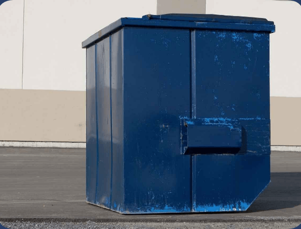 single commercial dumpster