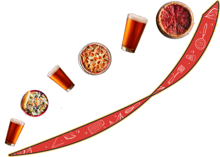 pizza's and beer