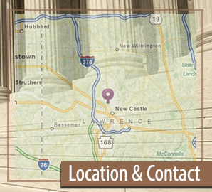 Map and Pillars of Justice - Legal Services