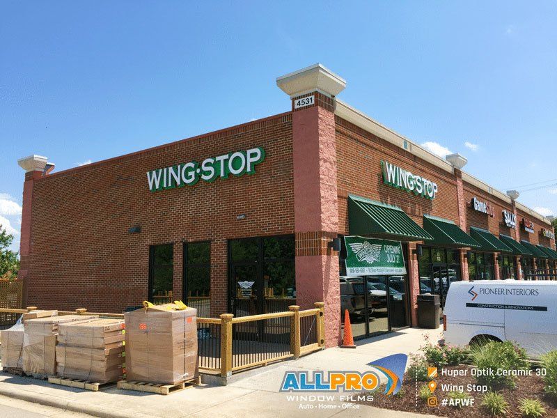 storefront window tinting Apex NC
