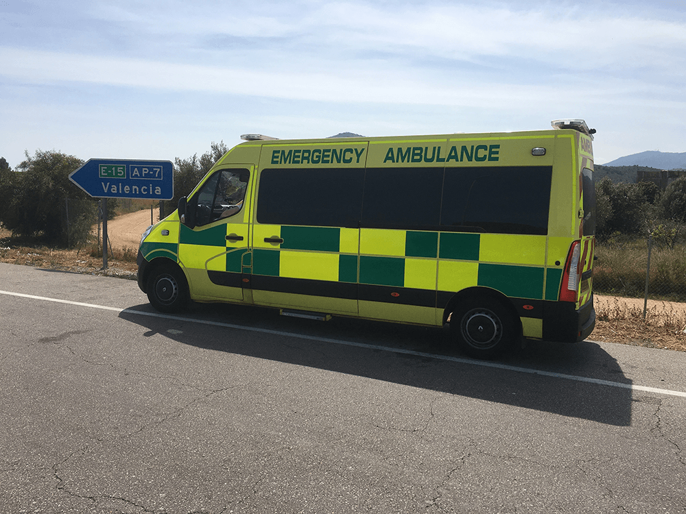 Hearts First Ambulance Service vehicle