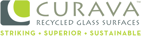 Curava Recycled Glass Surfaces Logo Curava Recycled Glass Surfaces Logo