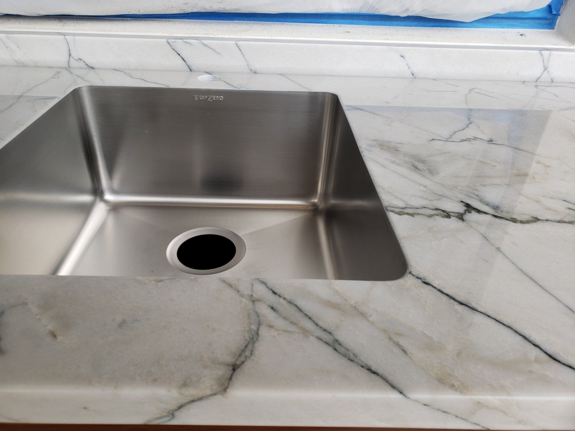 Stainless Sink On Marble Countertop — St Naples, Florida — Rain Forest Marble Inc.