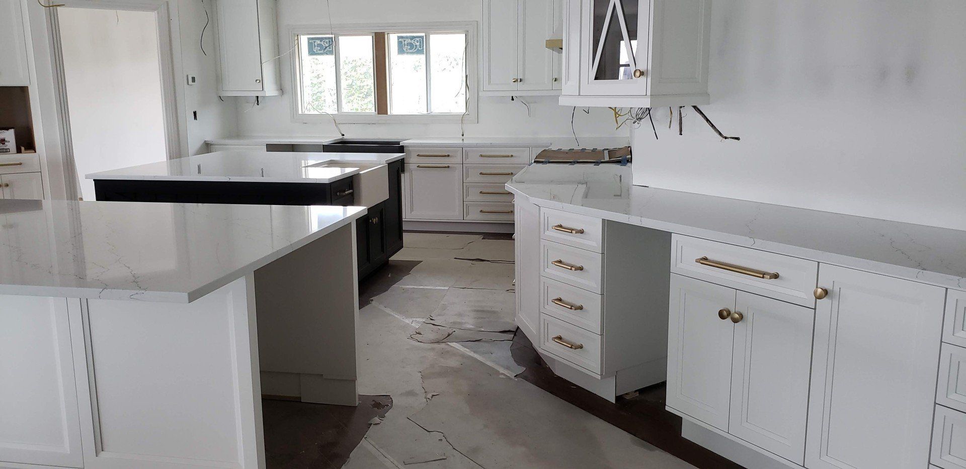 Newly Installed Kitchen Drawers Different Angle — Naples, FL — Rain Forest Marble Inc.