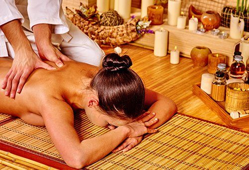 Women receiving a chinese spa