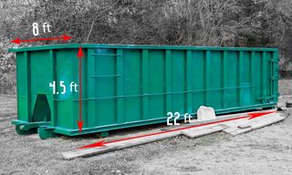 20 Yard Green Dumpster — Monroe Township, NJ — Slammin Canz, Inc. 20 Yard Green Dumpster — Monroe Township, NJ — Slammin Canz, Inc.