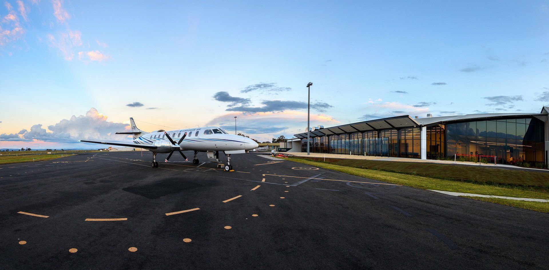 Panorama view of armidale airport