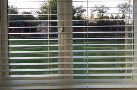 White blinds
