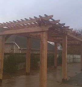 Pergolas — Wood Pergola in Pearl, MS