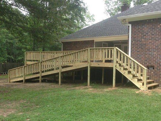 Decks — Front Yard Deck in Pearl, MS