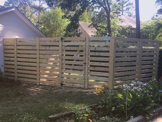 Pearl — Front Yard with Fence and Garden in Pearl, MS