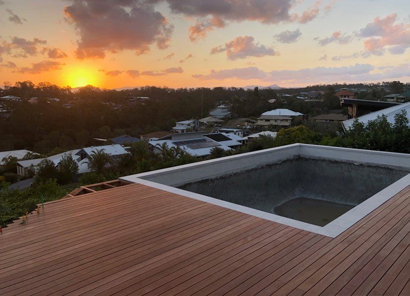 patio by pool