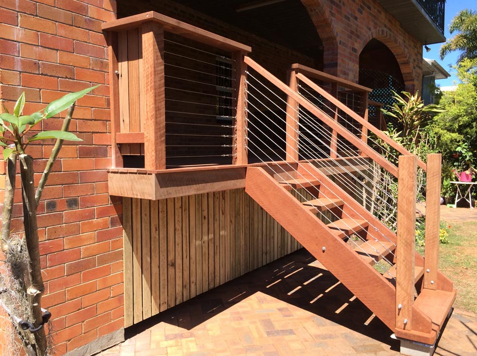 wood handrail
