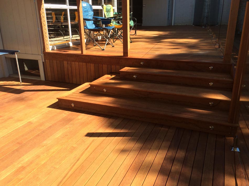 big wood steps