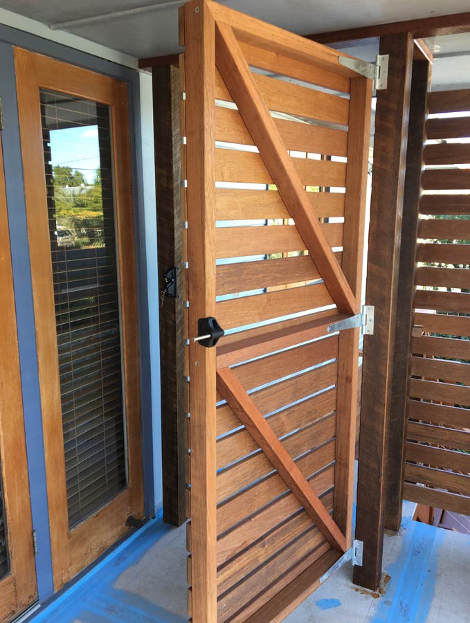 wood door