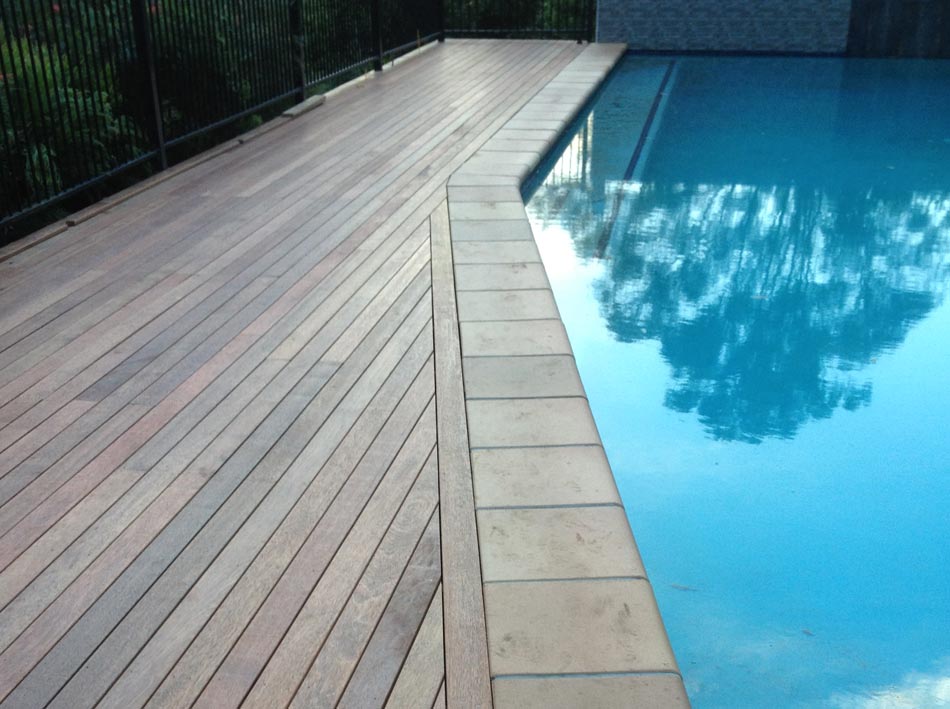 light grey decking