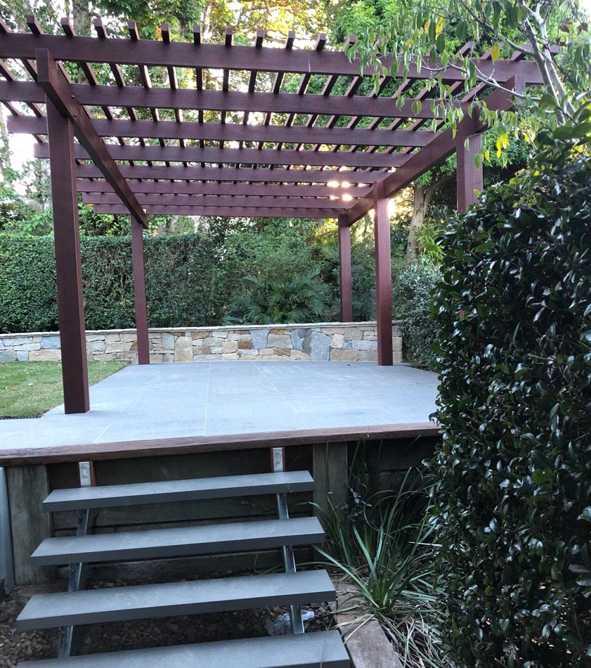 pergola over floor