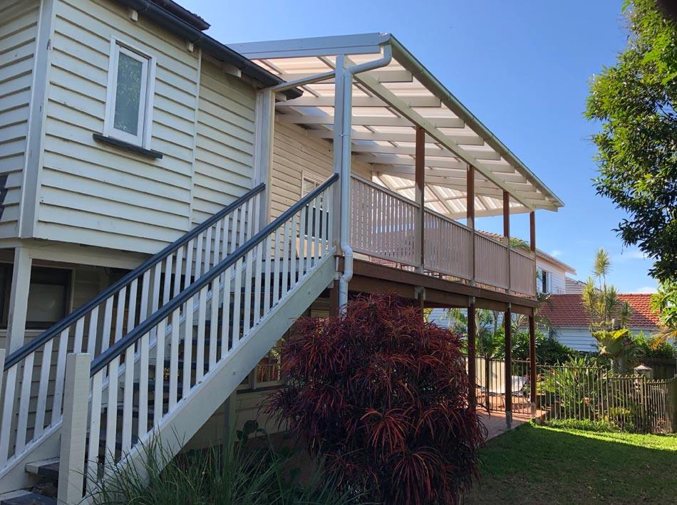 raised roof over patio