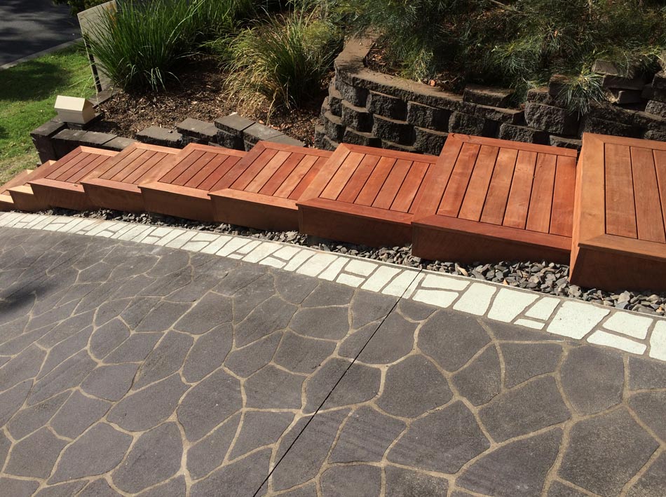 wood steps