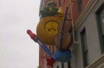 Clock and guitar signage — Custom Displays in Stetson, ME